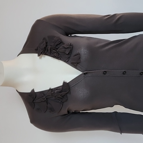 J.Crew Grey Cardigan Top - Picture 3 of 11